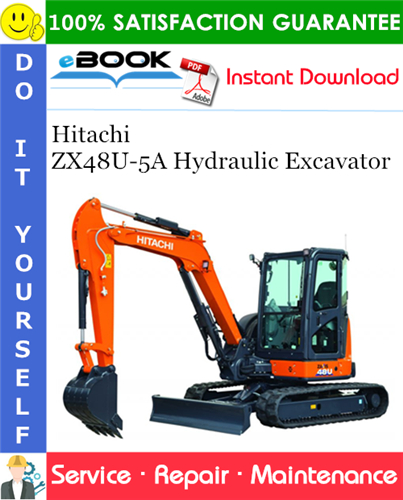 Thumbnail ☆☆ Best ☆☆ Hitachi ZX48U-5A Hydraulic Excavator Service Repair Manual + Circuit Diagram