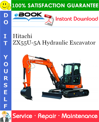 Thumbnail ☆☆ Best ☆☆ Hitachi ZX55U-5A Hydraulic Excavator Service Repair Manual + Circuit Diagram