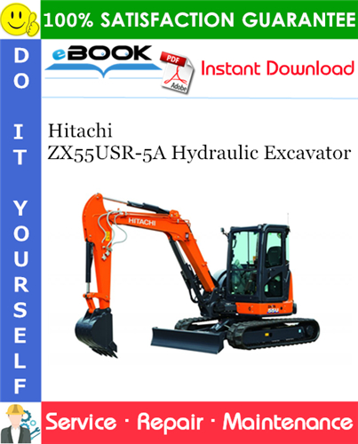 Thumbnail ☆☆ Best ☆☆ Hitachi ZX55USR-5A Hydraulic Excavator Service Repair Manual + Circuit Diagram