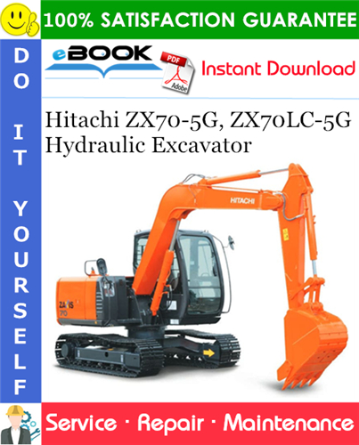 Thumbnail ☆☆ Best ☆☆ Hitachi ZX70-5G, ZX70LC-5G Hydraulic Excavator Service Repair Manual + Circuit Diagram