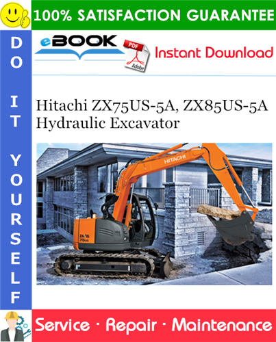 Thumbnail ☆☆ Best ☆☆ Hitachi ZX75US-5A, ZX85US-5A Hydraulic Excavator Service Repair Manual