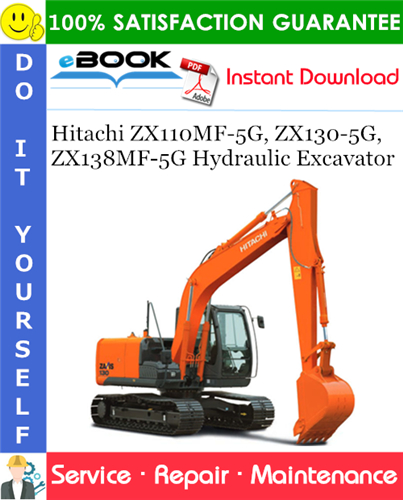 Thumbnail ☆☆ Best ☆☆ Hitachi ZX110MF-5G, ZX130-5G, ZX138MF-5G Hydraulic Excavator Service Repair Manual