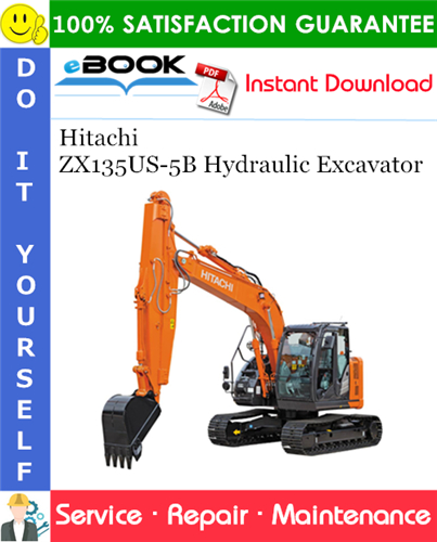 Thumbnail ☆☆ Best ☆☆ Hitachi ZX135US-5B Hydraulic Excavator Service Repair Manual + Circuit Diagram