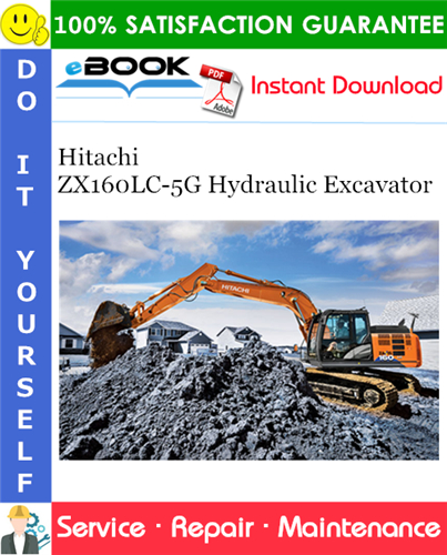 Thumbnail ☆☆ Best ☆☆ Hitachi ZX160LC-5G Hydraulic Excavator Service Repair Manual + Circuit Diagram