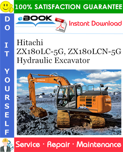 Thumbnail ☆☆ Best ☆☆ Hitachi ZX180LC-5G, ZX180LCN-5G Hydraulic Excavator Service Repair Manual + Circuit Diagram