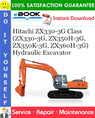 Thumbnail ☆☆ Best ☆☆ Hitachi ZX330-3G Class (ZX330-3G, ZX350H-3G, ZX350K-3G, ZX360H-3G) Hydraulic Excavator Service Repair Manual