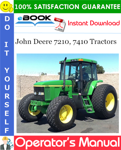 Thumbnail ☆☆ Best ☆☆ John Deere 7210, 7410 Tractors Operators Manual (Export Edition)