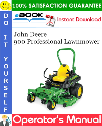 Thumbnail ☆☆ Best ☆☆ John Deere 900 Professional Lawnmower Operators Manual (European Version) Thumbnail ☆☆ Best ☆☆ John Deere 900 Professional Lawnmower Operators Manual (European Version)