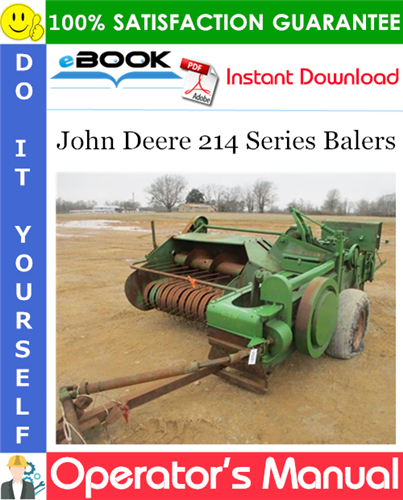 Thumbnail ☆☆ Best ☆☆ John Deere 214 Series Balers Operators Manual