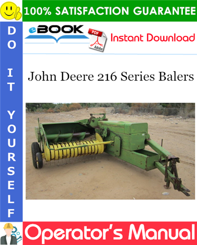 Thumbnail ☆☆ Best ☆☆ John Deere 216 Series Balers Operators Manual