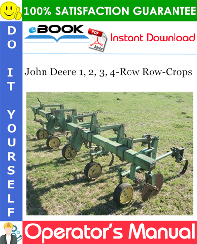 Thumbnail ☆☆ Best ☆☆ John Deere 1, 2, 3, 4-Row Row-Crops Operators Manual