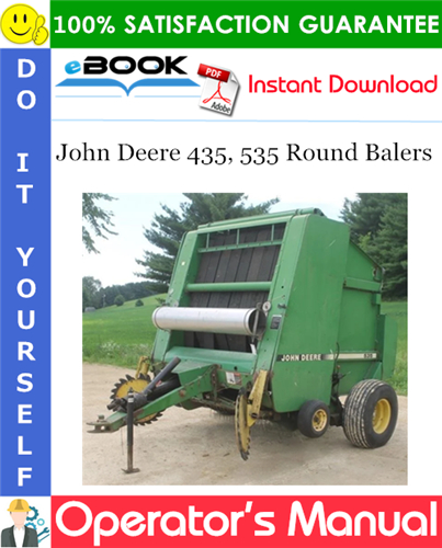 Thumbnail ☆☆ Best ☆☆ John Deere 435, 535 Round Balers Operators Manual (Serial Number: 915001-)