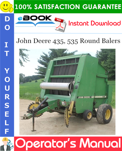 Thumbnail ☆☆ Best ☆☆ John Deere 435, 535 Round Balers Operators Manual (Serial Number: 990001-)