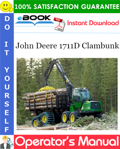 Thumbnail ☆☆ Best ☆☆ John Deere 1711D Clambunk Operators Manual (Serial No.WJ1711D001001-)