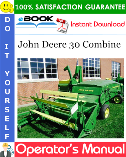 Thumbnail ☆☆ Best ☆☆ John Deere 30 Combine Operators Manual Thumbnail ☆☆ Best ☆☆ John Deere 30 Combine Operators Manual
