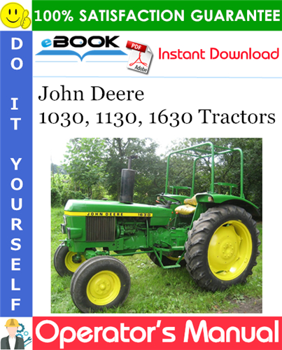 Thumbnail ☆☆ Best ☆☆ John Deere 1030, 1130, 1630 Tractors Operators Manual