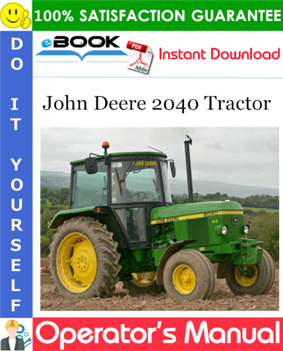 Thumbnail ☆☆ Best ☆☆ John Deere 2040 Tractor Operators Manual (Serial No.266715)
