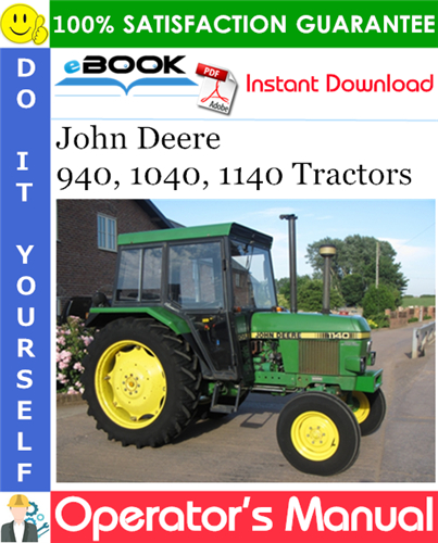 Thumbnail ☆☆ Best ☆☆ John Deere 940, 1040, 1140 Tractors Operators Manual