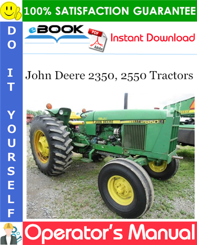 Thumbnail ☆☆ Best ☆☆ John Deere 2350, 2550 Tractors Operators Manual