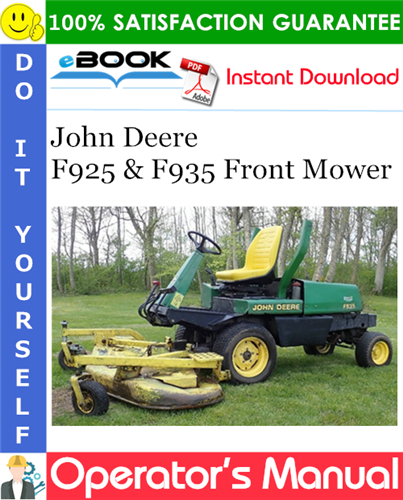 Thumbnail ☆☆ Best ☆☆ John Deere F925 & F935 Front Mower Operators Manual (Serial No.150001-) Thumbnail ☆☆ Best ☆☆ John Deere F925 & F935 Front Mower Operators Manual (Serial No.150001-)