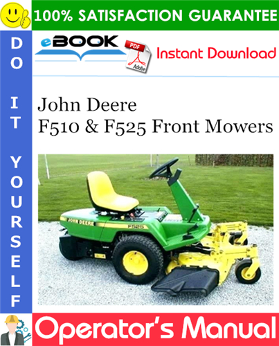 Thumbnail ☆☆ Best ☆☆ John Deere F510 & F525 Front Mowers Operators Manual (North American Version)