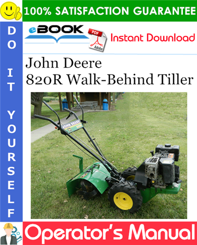 Thumbnail ☆☆ Best ☆☆ John Deere 820R Walk-Behind Tiller Operators Manual