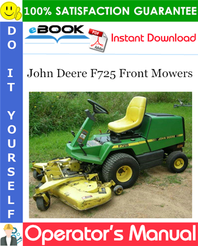 Thumbnail ☆☆ Best ☆☆ John Deere F725 Front Mowers Operators Manual
