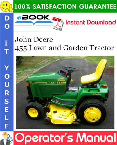 Thumbnail ☆☆ Best ☆☆ John Deere 455 Lawn and Garden Tractor Operators Manual (North American Version) (Serial No.070001-)