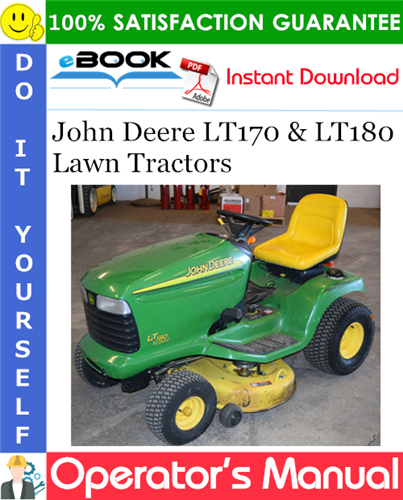 Thumbnail ☆☆ Best ☆☆ John Deere LT170 & LT180 Lawn Tractors Operators Manual (North American Version)