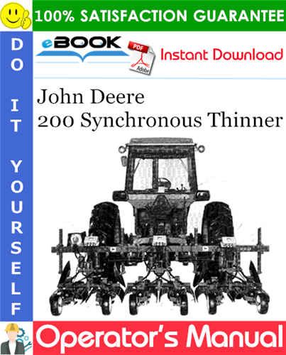 Thumbnail ☆☆ Best ☆☆ John Deere 200 Synchronous Thinner Operators Manual Thumbnail ☆☆ Best ☆☆ John Deere 200 Synchronous Thinner Operators Manual
