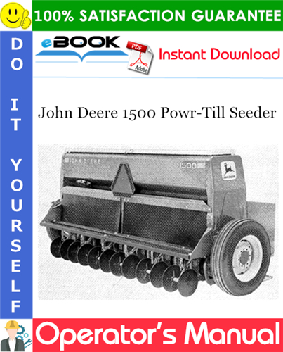 Thumbnail ☆☆ Best ☆☆ John Deere 1500 Powr-Till Seeder Operators Manual