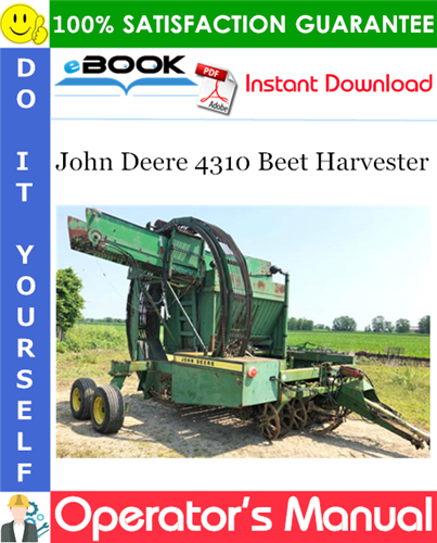 Thumbnail ☆☆ Best ☆☆ John Deere 4310 Beet Harvester Operators Manual