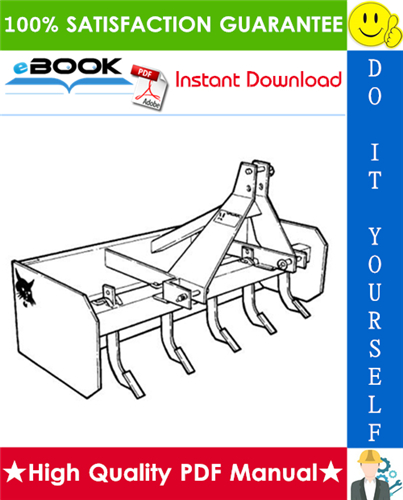 Thumbnail ☆☆ Best ☆☆ Bobcat Three-Point Box Blade Operation & Maintenance Manual