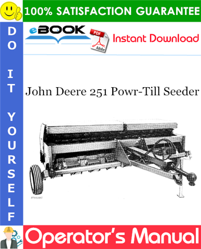 Thumbnail ☆☆ Best ☆☆ John Deere 251 Powr-Till Seeder Operators Manual