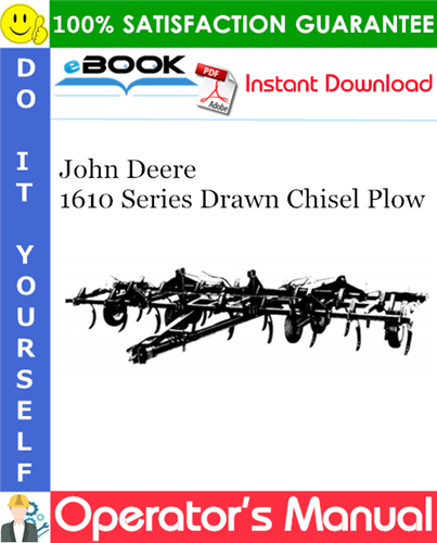 Thumbnail ☆☆ Best ☆☆ John Deere 1610 Series Drawn Chisel Plow Operators Manual (Serial No.13494-) Thumbnail ☆☆ Best ☆☆ John Deere 1610 Series Drawn Chisel Plow Operators Manual (Serial No.13494-)