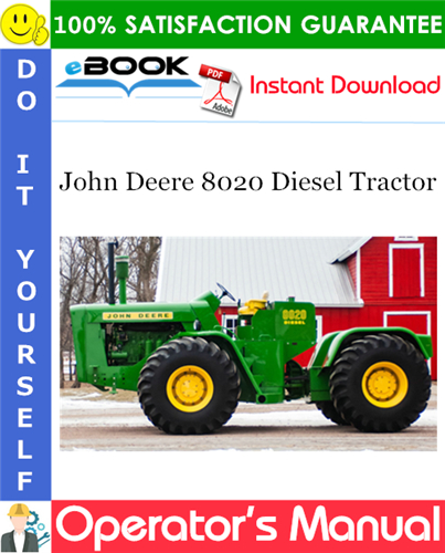 Thumbnail ☆☆ Best ☆☆ John Deere 8020 Diesel Tractor Operators Manual