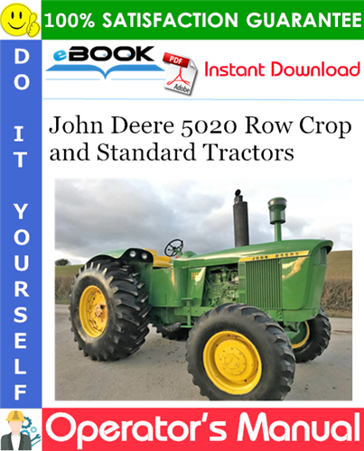 Thumbnail ☆☆ Best ☆☆ John Deere 5020 Row Crop and Standard Tractors Operators Manual