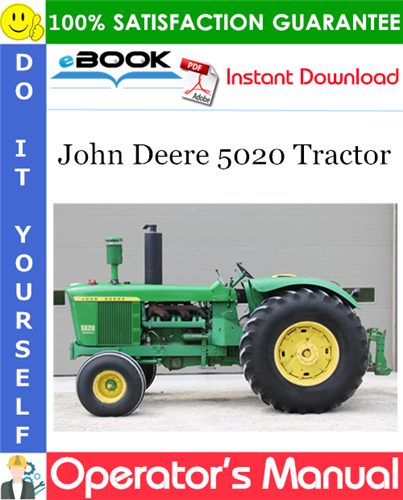 Thumbnail ☆☆ Best ☆☆ John Deere 5020 Tractor Operators Manual (Serial No.30001-up)