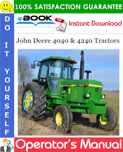 Thumbnail ☆☆ Best ☆☆ John Deere 4040 & 4240 Tractors Operators Manual