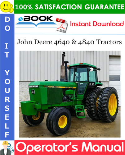 Thumbnail ☆☆ Best ☆☆ John Deere 4640 & 4840 Tractors Operators Manual
