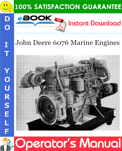 Thumbnail ☆☆ Best ☆☆ John Deere 6076 Marine Engines Operators Manual