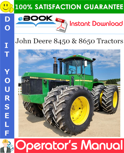 Thumbnail ☆☆ Best ☆☆ John Deere 8450 & 8650 Tractors Operators Manual