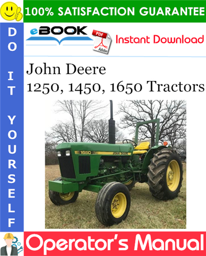 Thumbnail ☆☆ Best ☆☆ John Deere 1250, 1450, 1650 Tractors Operators Manual