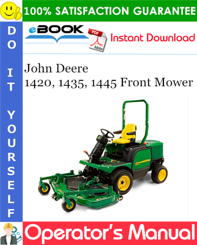 Thumbnail ☆☆ Best ☆☆ John Deere 1420, 1435, 1445 Front Mower Operators Manual