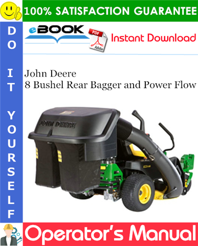 Thumbnail ☆☆ Best ☆☆ John Deere 8 Bushel Rear Bagger and Power Flow Operators Manual (North American Version)