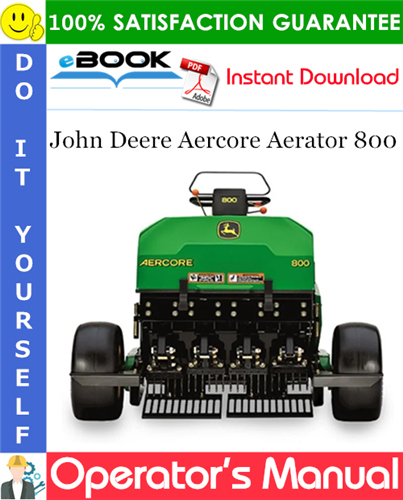 Thumbnail ☆☆ Best ☆☆ John Deere Aercore Aerator 800 Operators Manual (Serial No.080001-) (Export Version)