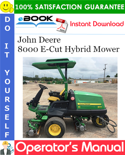 Thumbnail ☆☆ Best ☆☆ John Deere 8000 E-Cut Hybrid Mower Operators Manual (Serial No.030001-) (Export Version)
