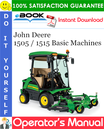 Thumbnail ☆☆ Best ☆☆ John Deere 1505 / 1515 Basic Machines Operators Manual (Serial No.170001-) (Export Version)