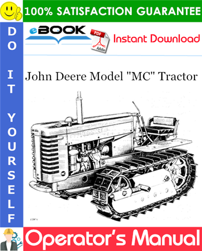 Thumbnail ☆☆ Best ☆☆ John Deere Model MC Tractor Operators Manual
