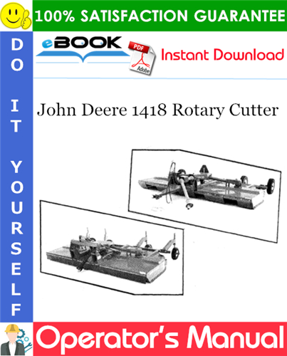 Thumbnail ☆☆ Best ☆☆ John Deere 1418 Rotary Cutter Operators Manual Thumbnail ☆☆ Best ☆☆ John Deere 1418 Rotary Cutter Operators Manual